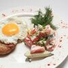 Стейк из свинины со свежими овощами в Черная Кошка по цене 669