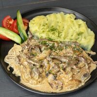Бефстроганов с говядиной в ПЛОВ