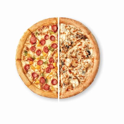 Пицца Половинки (Баварская/Жюльен) в Тайгерпицца по цене 892 ₽