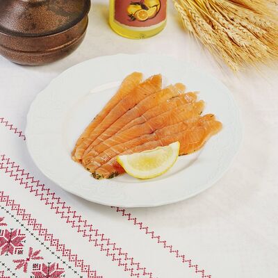 Нарезка из сёмги в Трактиръ Кадриль по цене 995 ₽