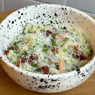 Птитим с креветкой и шпинатом в Кофеин по цене 769 ₽