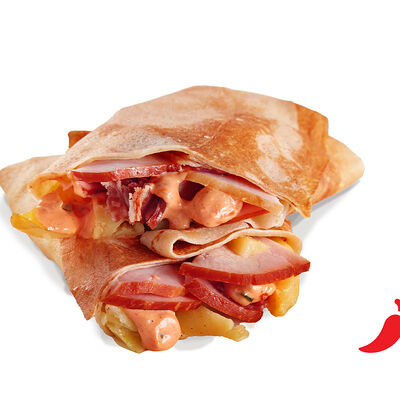 Блин Богатырский Hot в Вкуснолюбов kiosk по цене 330 ₽