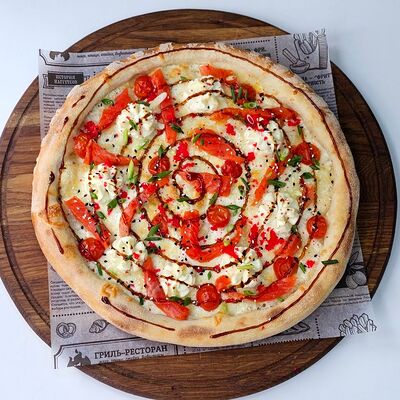 Пицца С лососем в Tochi Food по цене 1035 ₽