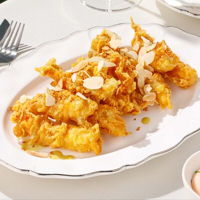 Креветки с васаби и миндалём в Cristal по цене 1300 ₽