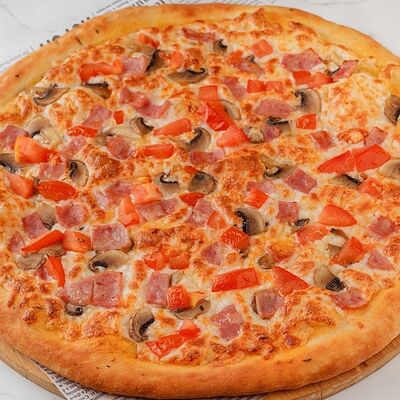 Пицца Ветчина грибы 25см в One Click Pizza по цене 469 ₽