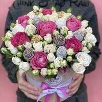 Шляпная коробка Подарок Ангела в FlowBerry