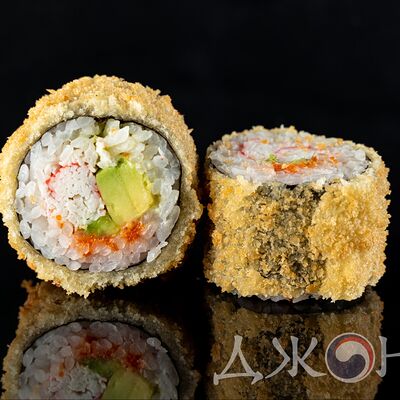 Горячий ролл краб-тобико в Джонга по цене 410 ₽