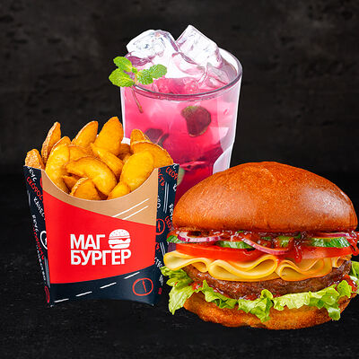 Комбо Дачный бургер и лимонад в Магбургер & Братья Караваевы по цене 495