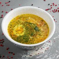 Суп куриный с домашней лапшой в Усадьба на дворянской