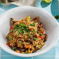 Жареный рис с говядиной в Кукумбер
