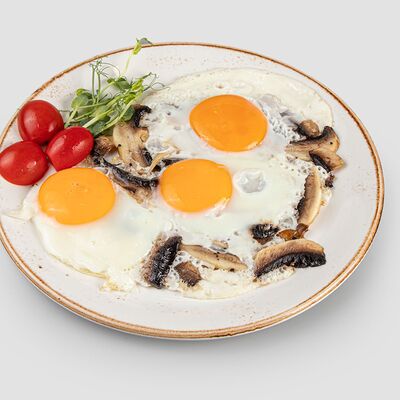 Яичница с шампиньонами в УЗБЕЧКА N1 по цене 1786 ₸