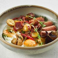 Глазунья по-деревенски в Балтия