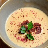 Сырный суп с бастурмой в Дади