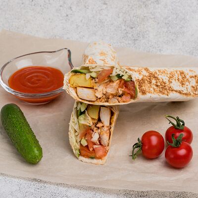 Шаверма Сладкий Чили стандартная в Шаверма Чёрное&Белое-Шавероуд по цене 409 ₽