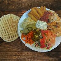 Шаверма на тарелке в Кебаб24