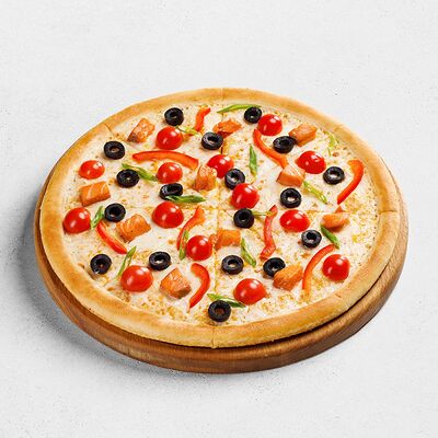 С копчёной сёмгой средняя в Пиццафабрика по цене 1975 ₽