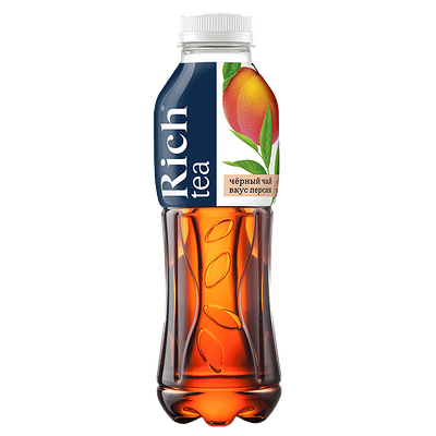 Рич Черный чай со вкусом персика 0,5 в #ЛАВАШ по цене 180 ₽