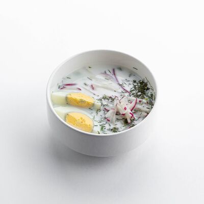 Окрошка с копченой курицей в Уха из петуха по цене 10 р.