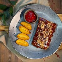 Свиные ребра BBQ с картофелем Айдахо в Papa'