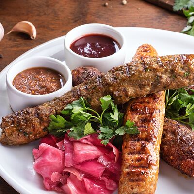 Тарелка кебабов в Хинкальня по цене 63 р.