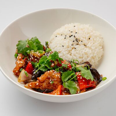 Индейка с овощами и рисом по-харбински в Hagao по цене 660 ₽