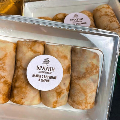 Блинчики с ветчиной и сыром в Брауни по цене 435 ₽