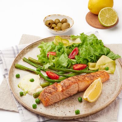 Стейк из сёмги на гриле в 3952 по цене 1500 ₽