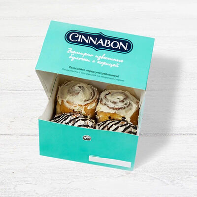 СиннаПак 4 мини-булочки ассорти в Синнабон по цене 1240 ₽