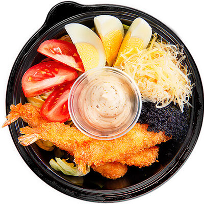 Цезарь с креветкой темпура в Чикен Пицца по цене 330 ₽