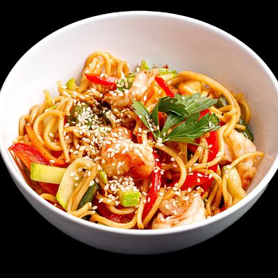 Яичная лапша с креветками в Ролл Маркет по цене 539