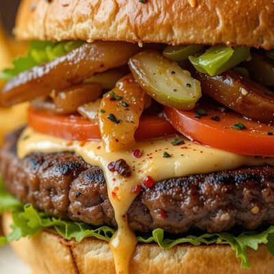 Бургер Аид в Одно мясо по цене 555 ₽