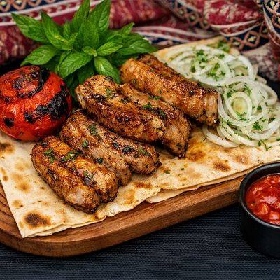 Шашлык из свиных рëбрышек в 17 шампуров по цене 810 ₽