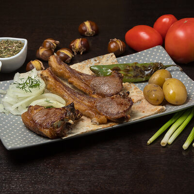 Шашлык из бараньей корейки в У березки по цене 620 ₽