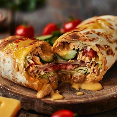 Шаурма Дабл чиз в Комета Вкуса - Шаурма по цене 550 ₽