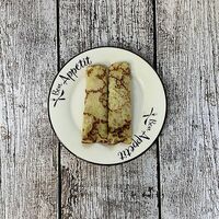 Блины с малосоленой семгой в Луна Рыба