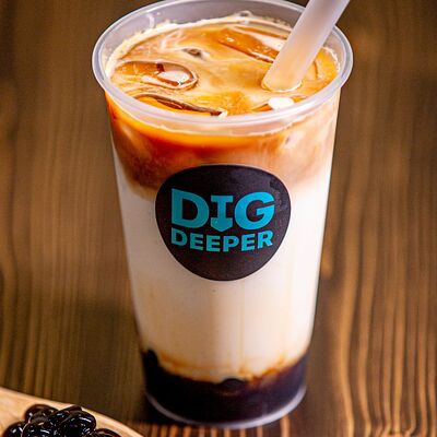 Бабл-ти с тапиокой Кофе-карамель в Dig deeper по цене 580 ₽