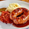 Подкопченные колбаски из говядины и свинины в BBQ Beer Restaurant по цене 940