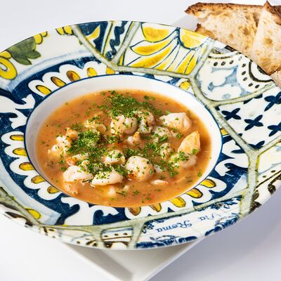 Креветки в лигурийском соусе в Лу по цене 1100 ₽