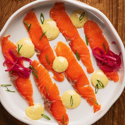 Карпаччо из лосося в Мараули по цене 540 ₽