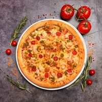 Пицца Песто с креветками в BASEMENT