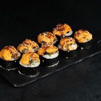 Запеченные роллы с мидиями в Sushi Yoshitake Omakase