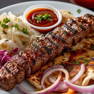 Люля-кебаб из говядины на грилев Сытый Лось по цене 650 ₽