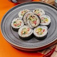 Кимпаб с охотничьими колбасками в Chigun