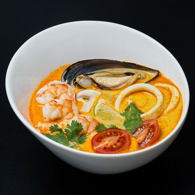 Суп том ям премиум в СушиТаяки по цене 1085 ₽