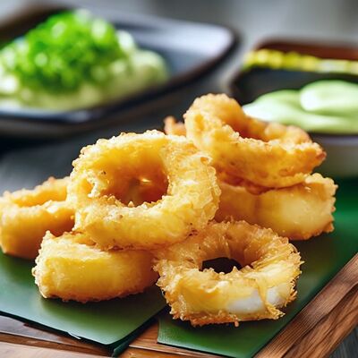 Кольца кальмаров в кляре в Йохан-Пивохан по цене 450 ₽