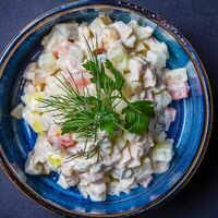 Оливье с куриной грудкой в Герой арена