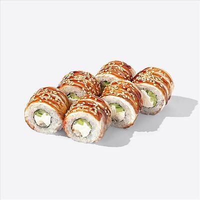 Филадельфия с угрем в Много лосося по цене 875 ₽