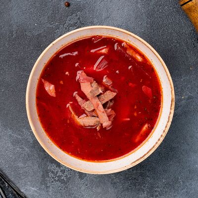 Борщ в Чебуречная & Шаурма по цене 230 ₽