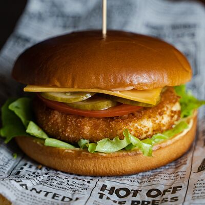 Вегетарианский с сырной котлетой в El papa chapa по цене 590 ₽