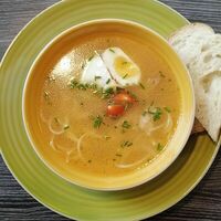 Куриный суп-лапша с яйцом в Impasta Cafe